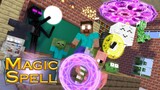 Monster School : Magic Spell Challenge - Funny Minecraft Animation