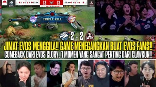 JIMAT EVOS PEMBAWA KEMENANGAN BUAT EVOS GLORY!! REAKSI STREAMER EVOS GLORY 2-2 GEEK FAM MPL ID S13!!