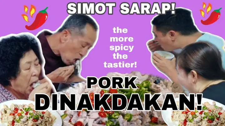 KOREAN LOVES DINAKDAKAN!(super spicy) | simot sarap! | filipino food |KOREAN FILIPINO FAMILY
