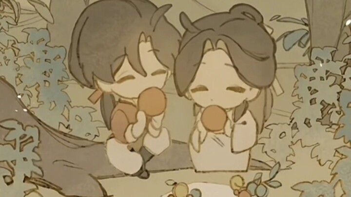 Lian: This fruit is sweet, let’s save it for Sanlang! (Ao ao ao, what a cute little theater Jiumin)