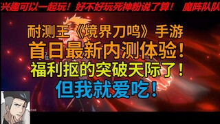耐测王《境界刀鸣》手游卍解内测！首日体验：这游戏已经抠的突破天际了！