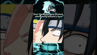 Ramen guy blushed after seeing Kakashi's face