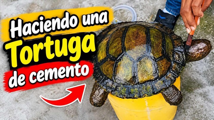 Haciendo una Tortuga de cemento
