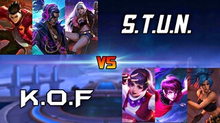 MOBILE LEGENDS S.T.U.N VS K.O.F SQUAD | MOBILE LEGENDS STUN VS KOF 1VS1 FIGHT