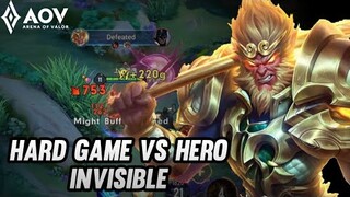 AoV : WUKONG GAMEPLAY | HARD GAME VS HERO INVISIBLE - ARENA OF VALOR | LIÊNQUÂNMOBILE | ROV