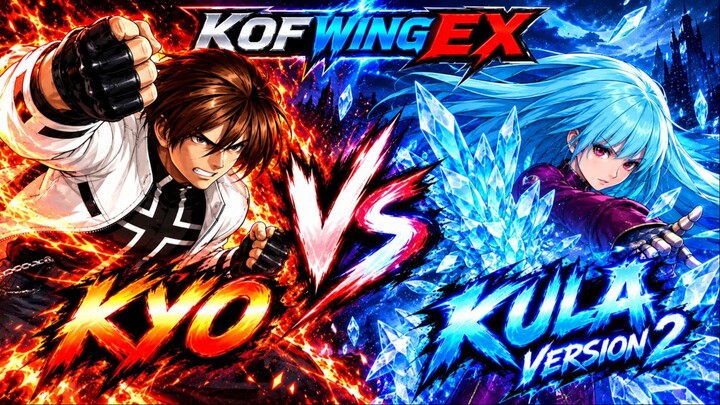 Kyo vs Kula V2 | KOF Wing EX | CPU vs CPU | #0000000026