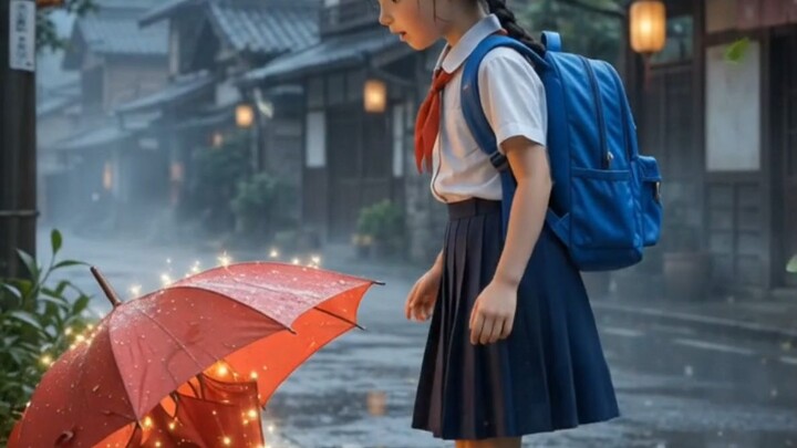 A Magical Umbrella in the Rain 🌧️✨ | Cinematic AI Story