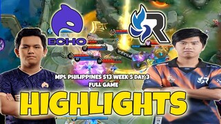 ECHO VS. RSG PH FULLGAME HIGHLIGHTS | MPL PH S13 WEEK 5 DAY 3
