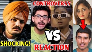 CarryMinati Vs MC Stan  CONTROVERSY...Reaction! | Dhruv Rathee Vs Bindass Kavya, Sidhu Moose Wala |