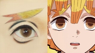 Agatsuma Zenitsu from Kimetsu no Yaiba 我妻 善逸 | Tutorial: Anime Eye Makeup 291