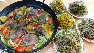 Món Gỏi "MỘT THOÁNG QUÊ HƯƠNG" Chấm Với Cá Ngừ Kho Chua Ngọt Ngon Đúng Điệu Bữa Cơm Chiều | MTQH