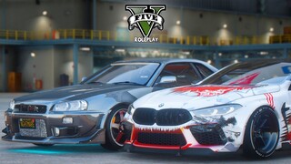 LAWAN RAJA FERRARI !? BALAP LIAR SKYLINE x BMW - GTA V ROLEPLAY