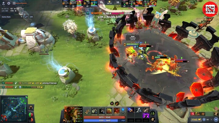 Bristleback - Tướng cuối cùng sống sót hai lần! Chơi đùa với Phantom Assassin #DOTA #game