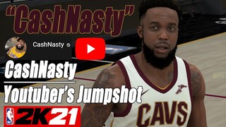 CashNasty's Jumpshot Copied on NBA2K21 with Side-by-Side Comparison