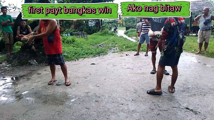 first payt bangkas win Ako nag bitaw..laki ng kalaban