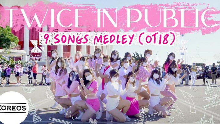 [OT18 รวมเพลง 9 เพลง @ คอนเสิร์ต TWICE ในแอลเอ - เต้นรำ] [4K]