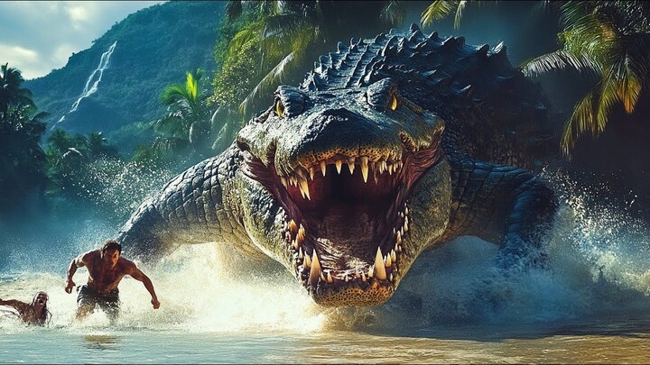 Plane Crashes on Deserted Island, Hundred-Foot Crocodile Viciously Mauls Survivors! 2025