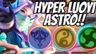 HYPER LUOYI 6 ASTRO 6 CADIA FULL CROWD CONTROL AREA DAMAGE ! MAGIC CHESS