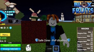 Lvl1 Noob gets MAGMA FRUIT, reach 2nd sea| Unlock Powers| BLOXFRUITS