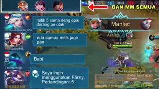 MITIK 5 SAMA DENGAN EPIC GA PAKE OTAK!! 5 MATCH PICK FANNY AUTO DI BACOTIN 1 SQUAD KWKW!!