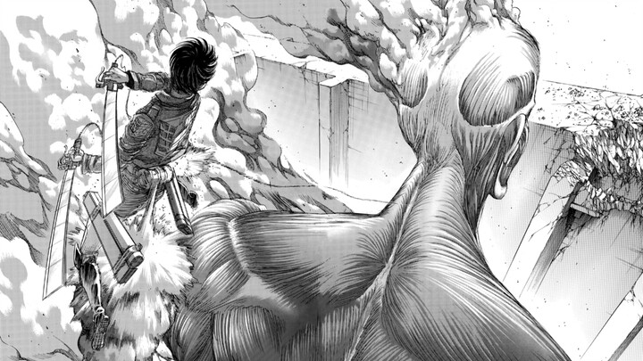 Some stunning double-page spreads from “Attack on Titan” — it’s hard not to marvel at Hajime Isayama