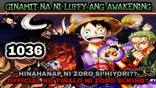One piece 1036: (prediction) Ginamit na ni Luffy ang awakening | Official ng tinalo ni zoro si king?