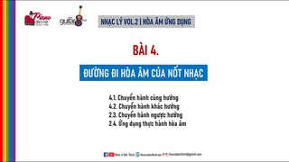 HOÀ ÂM ỨNG DỤNG | BÀI 4 ĐƯỜNG ĐI HOÀ ÂM CỦA NỐT NHẠC
