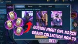 How to get Gusion Night Owl Skin March Grand Collection Benefits event in Mobile Legends