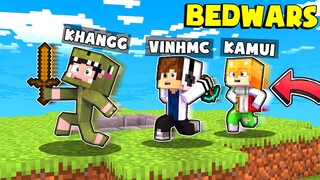 KHANGG TEAM UP VINHMC VÀ CHỊ KAMUI PVP BEDWARS VÀ CÁI KẾT ĂN HÀNH TRONG SERVER HEROMC