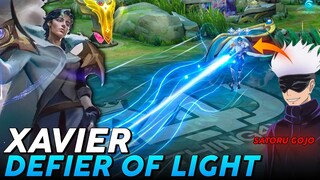 NEW HERO XAVIER AKA SATORU GOJO IS HERE WITH GLOBAL SKILL | MOBILE LEGENDS