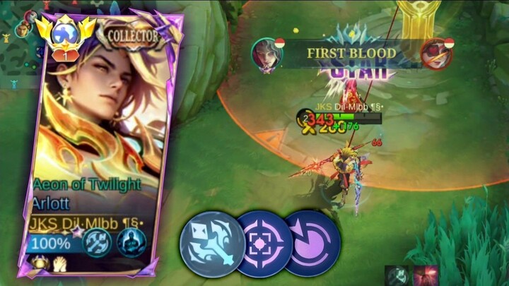 TUTORIAL LANING PHASE EARLY GAME LAWAN RUBY !! ITEM DAN BUILD ARLOTT DAMAGE 2025 !! - MLBB