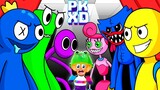 RAINBOW FRIENDS vs POPPY PLAYTIME en PK XD (ANIMATION) *HUGGY WUGGY vs BLUE 🐸 SIMBA