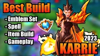 KARRIE BEST BUILD 2022 | TOP 1 GLOBAL KARRIE BUILD | KARRIE - MOBILE LEGENDS | MLBB