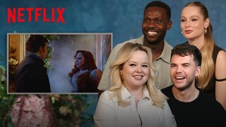 The Bridgerton Cast Reacts to Season 3 Part 1 Scenes | Netflix