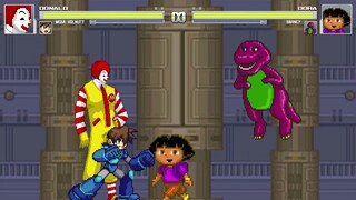 AN Mugen Request #2109: Donald & Mega Volnutt VS Dora & Barney