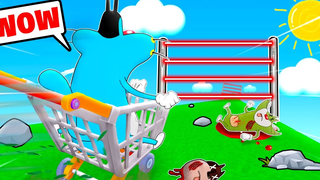 Roblox Oggy และ Jack ทำ Down Hill Rush Rock Indian Gamer