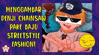 Menggambar DENJI CHAINSAWMAN Gaya Freestyle >_<