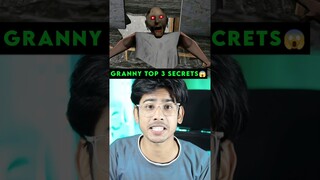Granny Game Ke Top 3 New Secrets 😯🔥 #shorts #handsomegamer