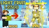 Noob to Max Level 1-2300 using Awakened Light in Bloxfruits|Roblox