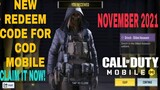 *November 2021* Call Of Duty Mobile New Redeem Code | Cod Mobile Redeem Code