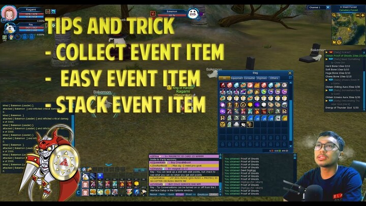 TIPS AND TRICK COLLECT EVENT ITEM FOR STACK DAILY QUEST - Digimon Master Online