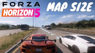 HOW BIG IS THE MAP in Forza Horizon 5? Drive Across the Map (FAST)