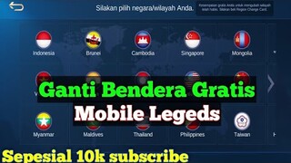 CARA GANTI BENDERA MOBILE LEGEND - CHANGE FLAG GRATIS