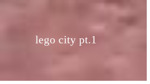 lego city pt. 1