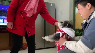 对着奶奶凶，被打了吧！