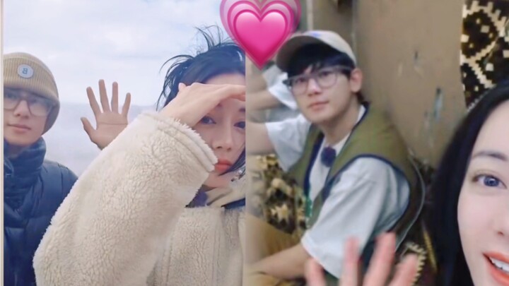 In her vlog, only Xiao Hu appears twice! He responded to her too! [Dilraba x Hu Xianxu | Huali Hu Sh