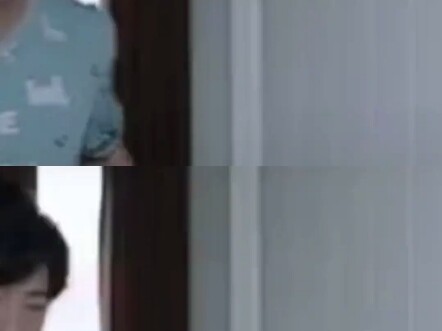 The horror movie is fake, but he is real # weird # looking for mom # details..