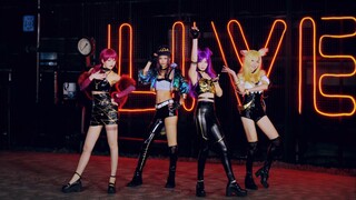 【牛牛×月离×阿葵×希颜】【KDA】英雄联盟-pop star 天台皮裤战士