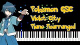 Pokemon Gold/Silver/Crystal - Violet City - Piano Rearranged (MaruPiano Arr.) - Synthesia
