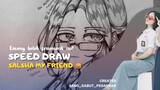 [ Speed Draw ] temen gua gua jadiin anime cantik anjay 🗿